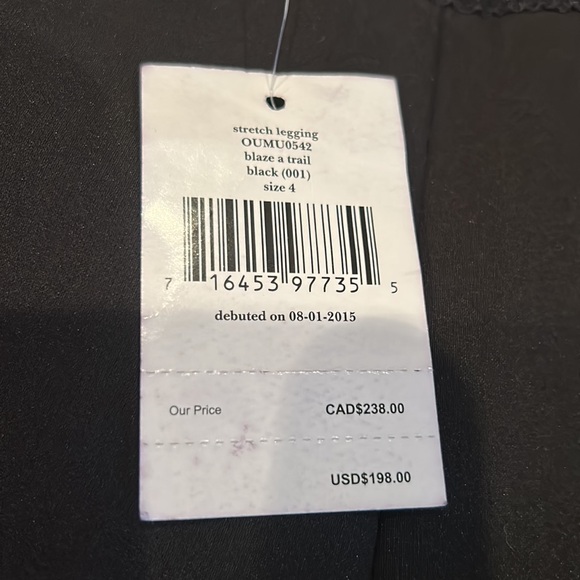 NWT KATE SPADE blaze a trail stretch black pants size 4 - Picture 6 of 12